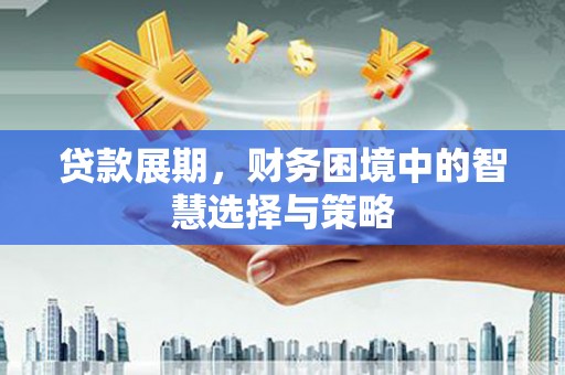惠山贷款展期，财务困境中的智慧选择与策略