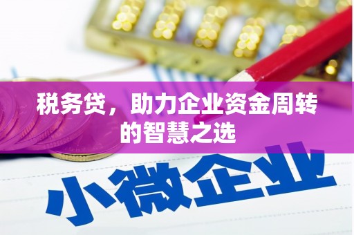 惠山税务贷，助力企业资金周转的智慧之选