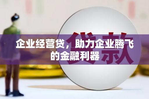 惠山企业经营贷，助力企业腾飞的金融利器