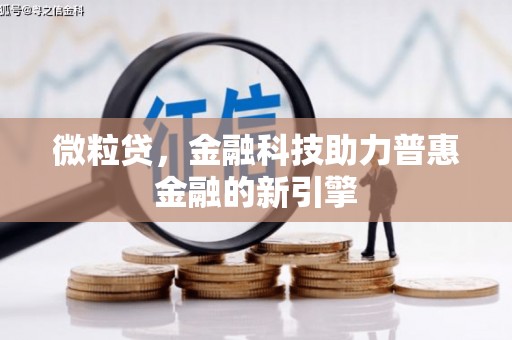 惠山微粒贷，金融科技助力普惠金融的新引擎