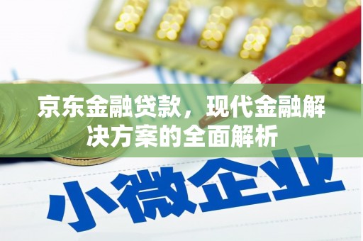 惠山京东金融贷款，现代金融解决方案的全面解析