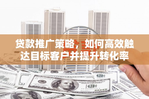 惠山贷款推广策略，如何高效触达目标客户并提升转化率