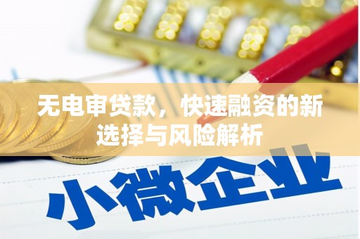 惠山无电审贷款，快速融资的新选择与风险解析