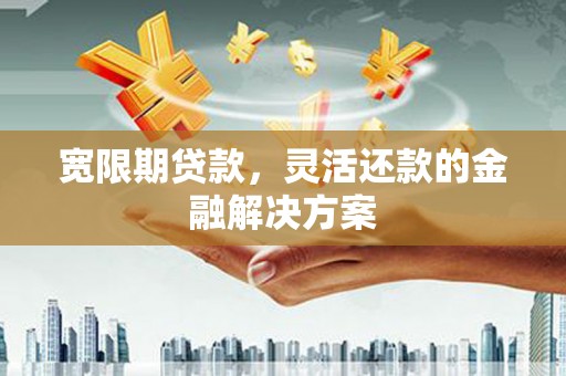 惠山宽限期贷款，灵活还款的金融解决方案