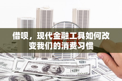 惠山借呗，现代金融工具如何改变我们的消费习惯