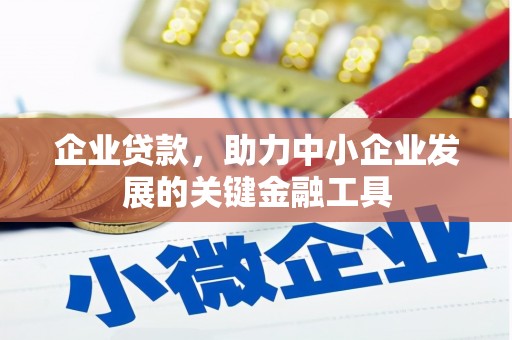 惠山企业贷款，助力中小企业发展的关键金融工具
