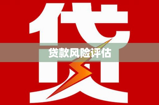 惠山贷款风险评估