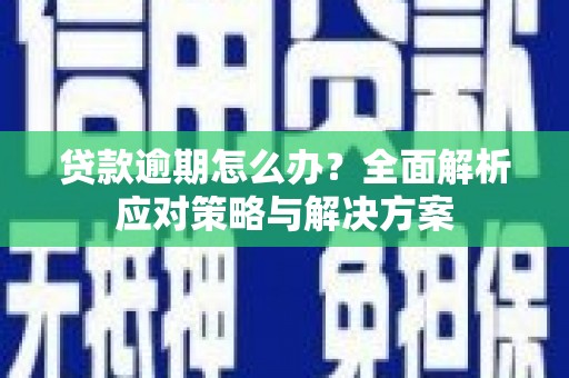 惠山贷款逾期怎么办？全面解析应对策略与解决方案