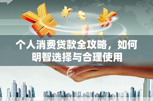 惠山个人消费贷款全攻略，如何明智选择与合理使用