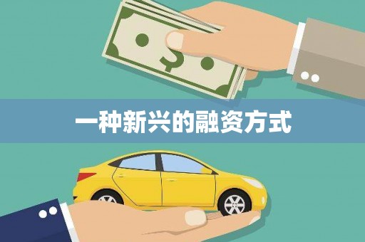 惠山一种新兴的融资方式