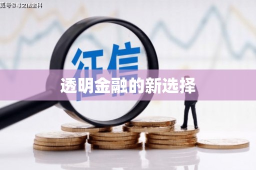惠山透明金融的新选择